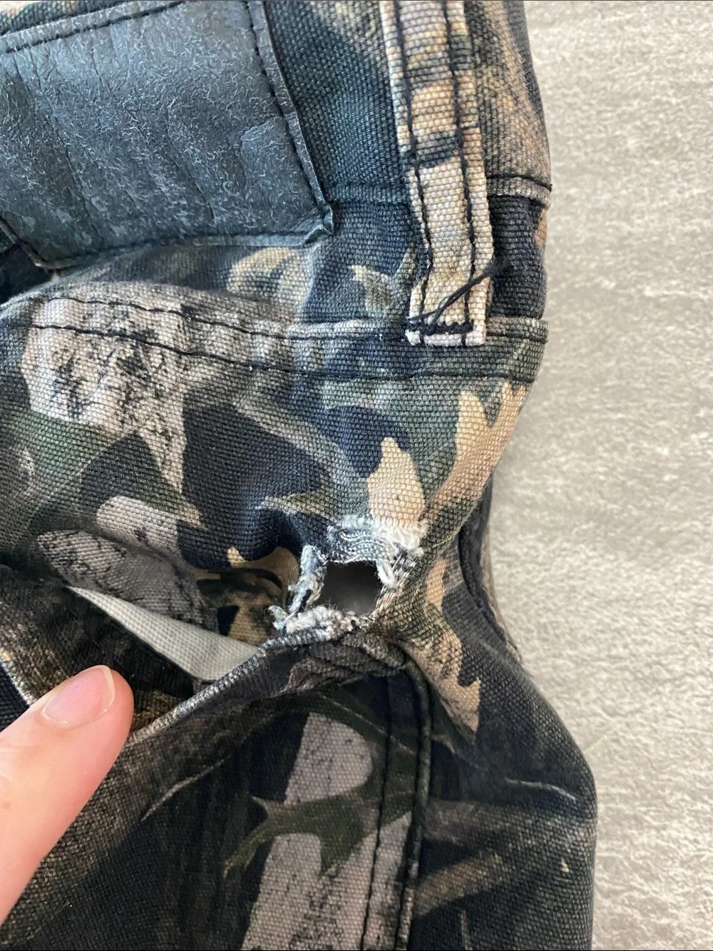 PacSun Men's Camouflage Cargo Pants - Black & Brown